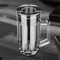 惠嘉 尚物双层玻璃杯 透明盖