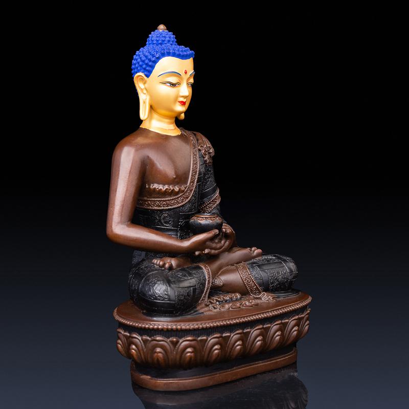 美帮汇阿弥陀佛佛像 尼泊尔三宝佛三世佛佛像密宗藏传画脸开脸高清大图