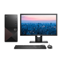 戴尔(DELL)成就3881/3888 带21.5英寸高性能商务办公家用娱乐企业采购台式机电脑整机主机(四核十代i3-10100 8G 1T 键鼠 WIFI 蓝牙)定制