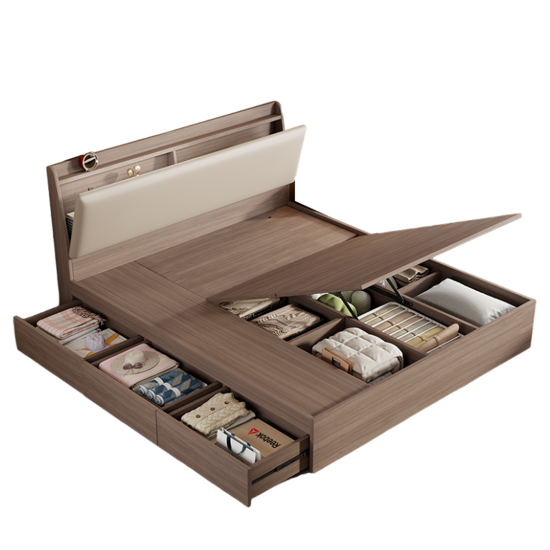 铭 思 达 实木储物床高清大图