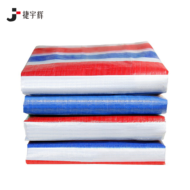 捷宇辉彩条布80克双膜双膜防水彩条布3*10m/张高清大图