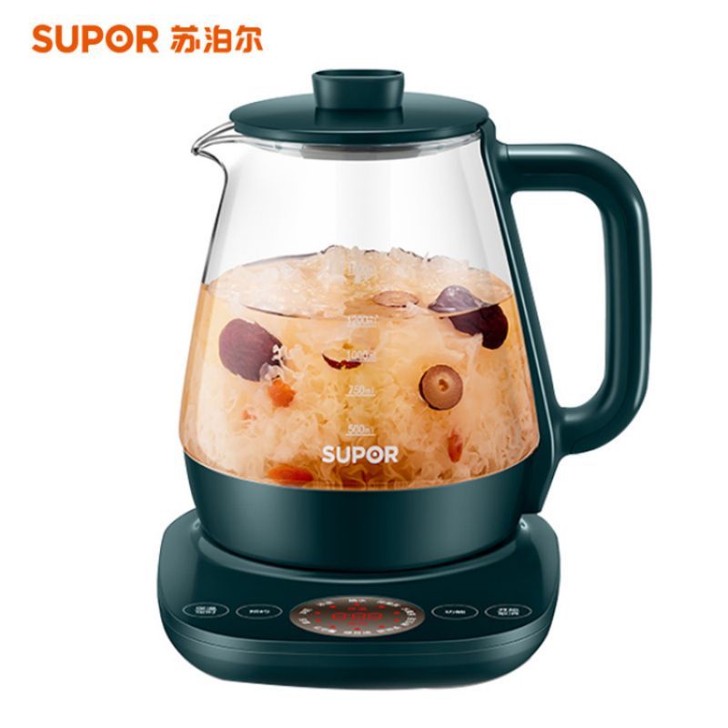 苏泊尔(SUPOR)养生壶家用全自动玻璃电煮茶壶加厚煮茶器多功能养身烧水壶SW-15YT01