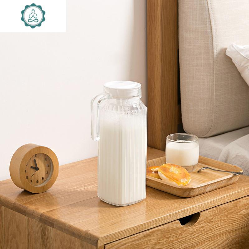 玻璃冷水壶大容量凉茶壶凉水壶家用饮料扎壶装果汁瓶水壶凉水杯封后