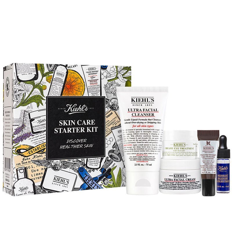 Kiehl’s科颜氏限量圣诞面部护肤套装 五件套 128ml(洁面精华眼霜面霜等)保湿补水 提拉紧致 各种肤质通用