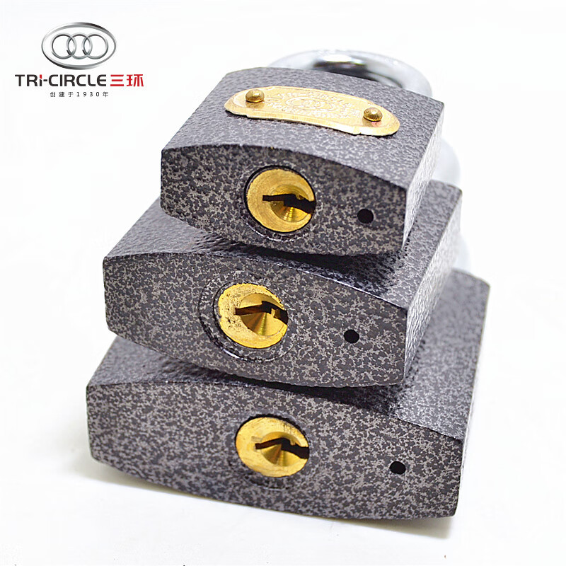 三环 三环挂锁304不锈钢 短梁不通开SS60(60mm)1把