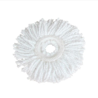 太太乐 好神拖把配件 旋转拖把桶拖头 通用旋转拖把头替换吸水墩布头 白色