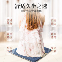 青源堂艾叶垫艾绒坐垫电加热艾草垫养生艾绒坐垫子办公室热敷臀部