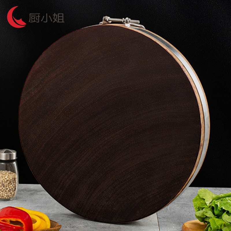 厨小姐圆形实木占板切菜板5*44cm CXJ-XPB001/块高清大图
