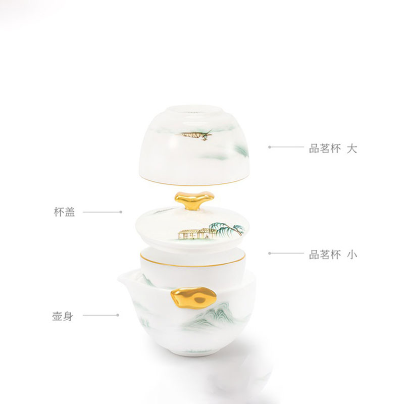 玛戈隆特 西湖盛宴青云旅行茶具 4头2人份 1.04.44301高清大图