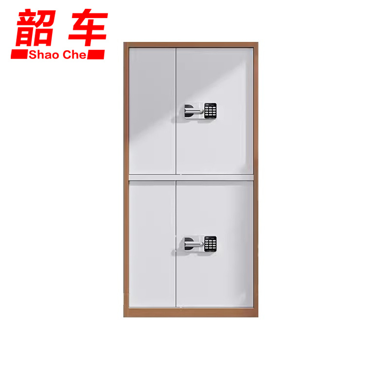 韶车保密柜保密资料柜通双节A01咖白色台高清大图