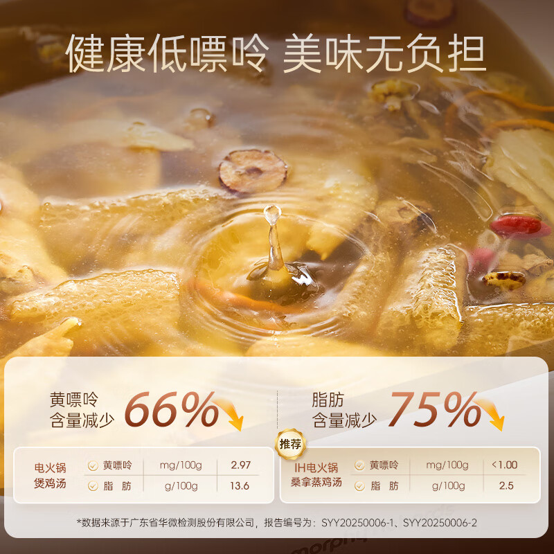 摩飞电器智能触摸控制铝合金不粘电火锅MR8901 2100W大容量6升高效煮食高清大图