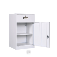 花辰 HC02130铁制床头柜500*500*600mm灰白色