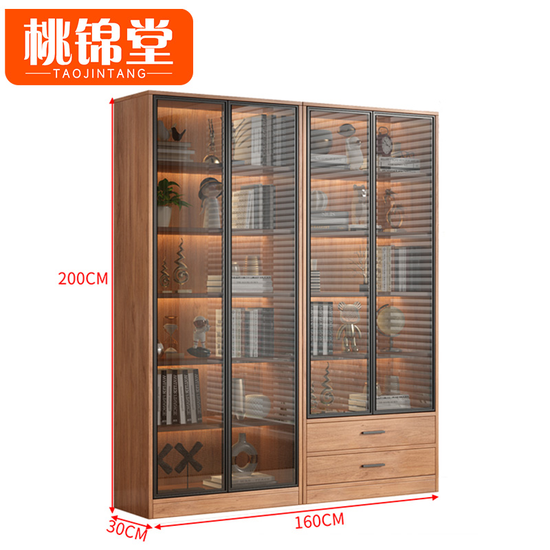 桃锦堂展示柜 书柜1.6m台