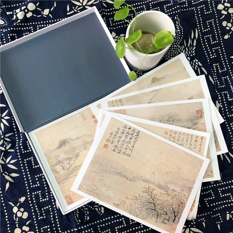 [正版图书]出类艺术画片集 恽寿平山水 历代名家经典中国画册页 文艺唯美世界名画装饰画版画创意送礼鉴赏收藏小清新明信片高清大图