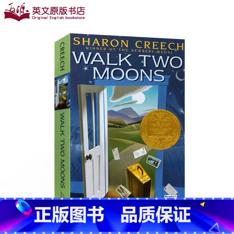 [正版]纽伯瑞金奖:印第安人的麂皮靴 Walk Two Moons 英文进口原版 青少年文学小说 小学生课外读物7-高清大图