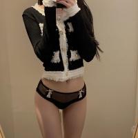 新款蕾丝内裤女欧美性感透气绑带镂空网纱低腰速干三角裤
