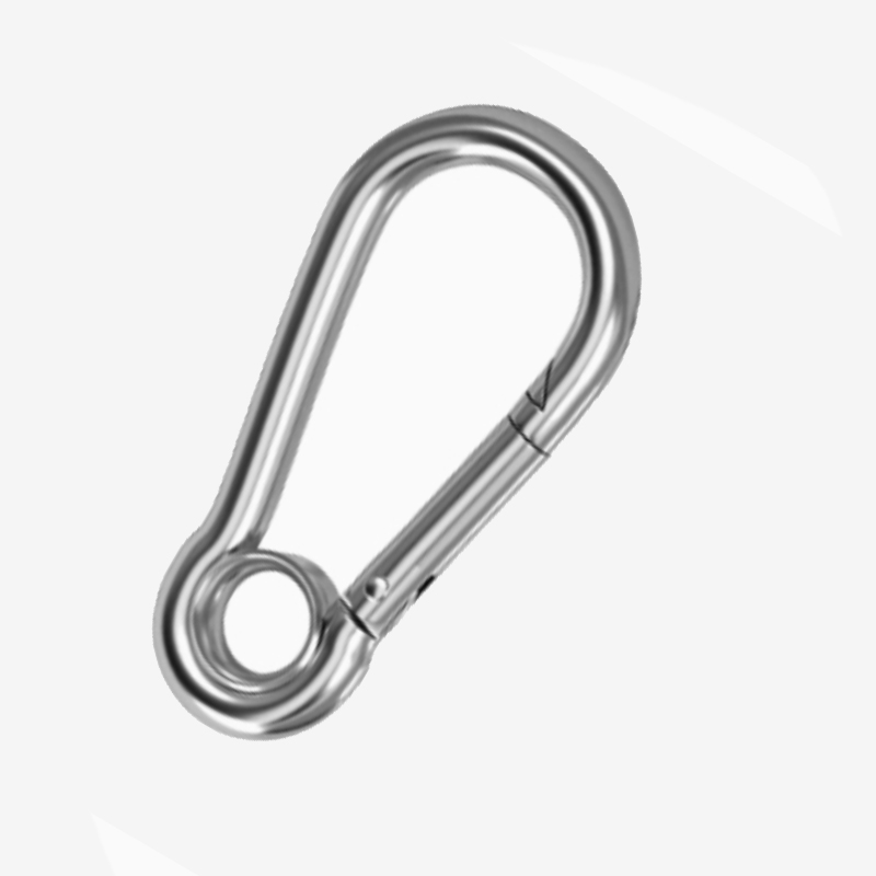 新凯益 304不锈钢弹簧扣保险安全扣 M8(带圈型) 个高清大图