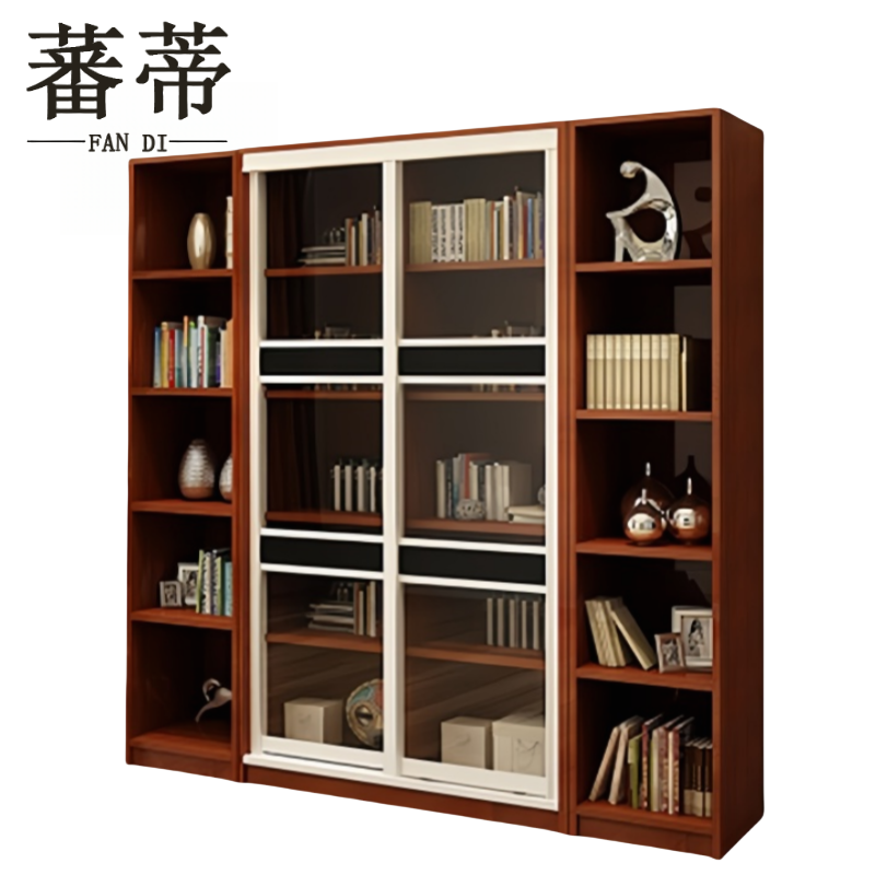 蕃蒂书柜1.6米 套高清大图