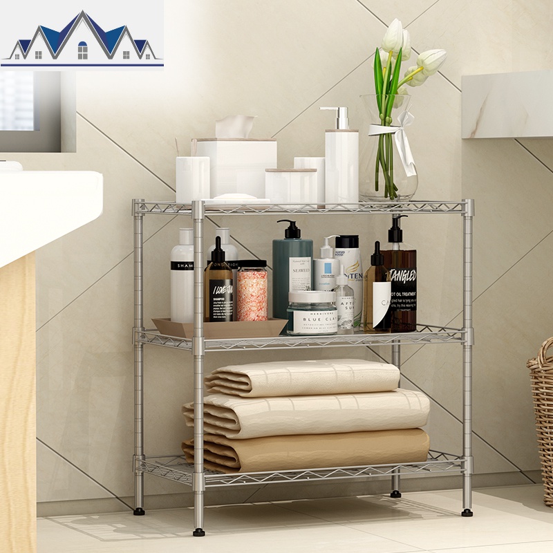 三层厨房置物架调料架烤箱储物架客厅整理收纳微波炉架子_1_287高清大图