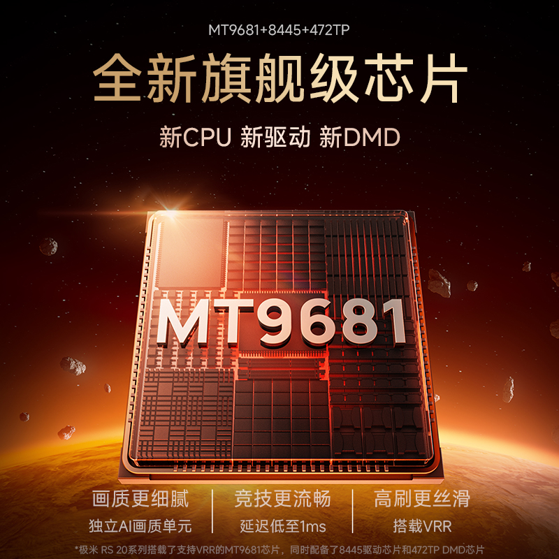 极米RS 20 Ultra Max 高亮版 家用投影仪 全新三色激光变焦移轴高刷投影 4K超清 (6100 ISO高亮)高清大图