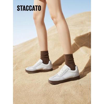 思加图(Staccato)时尚阿甘鞋2023德训鞋板鞋休闲鞋女鞋EHW12AM3