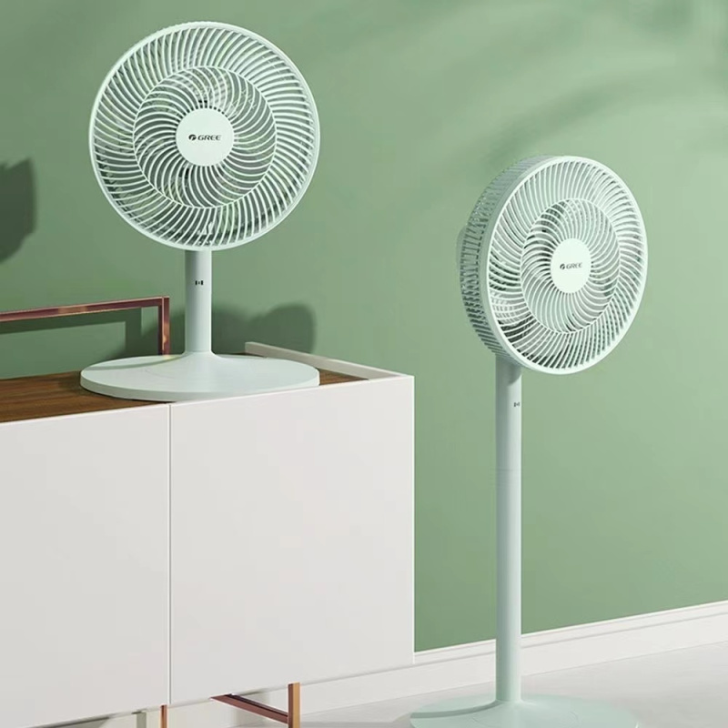 格力(gree)落地扇fs-3015h7 青色 家用电风扇机械式七扇叶大风量多