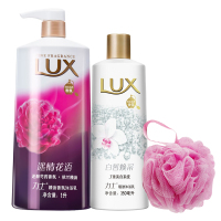 LUX/力士沐浴露迷情花语沐浴乳1000ml+350ml+浴球