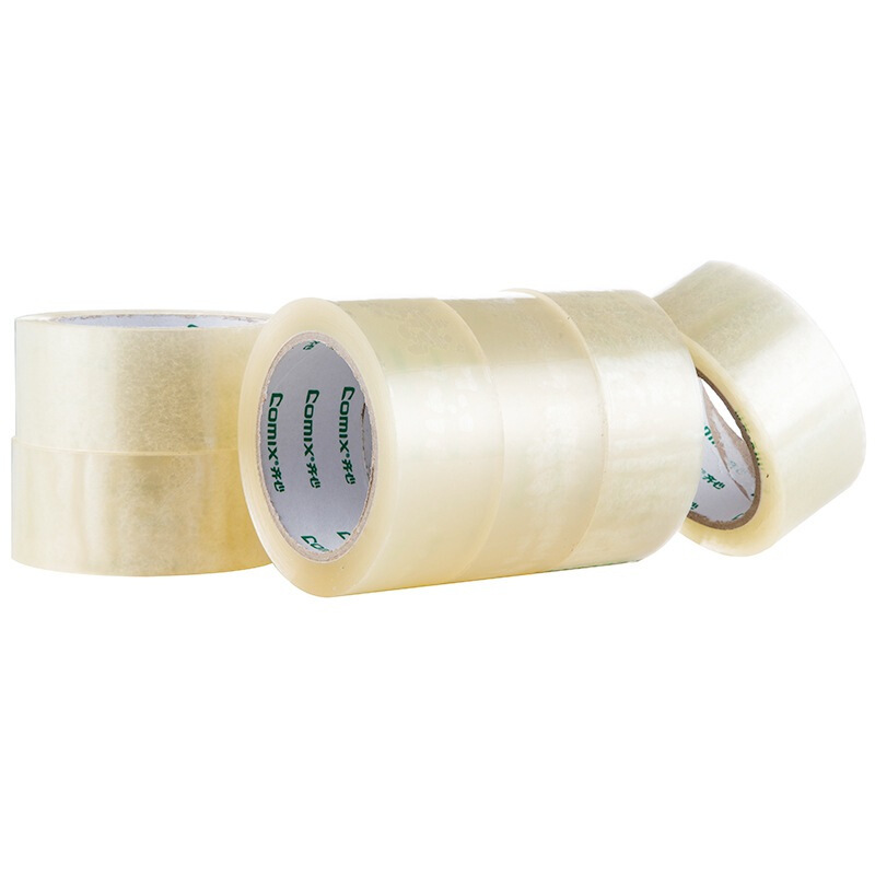 齐心 JP6010-6 普透封箱胶带60mm*100y 透明 6卷
