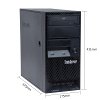 联想（ThinkServer） TS250 塔式服务器 小型 静音 用友 金蝶 ERP 服务器主机 酷睿双核 I3-7100 3.9GHz 32G内存 | 2块1T硬盘