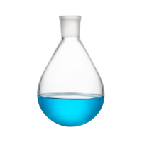 高翊柏 33010107 茄形烧瓶 250ml-19 旋转蒸发仪烧瓶茄型烧瓶 单口烧瓶蒸馏烧瓶