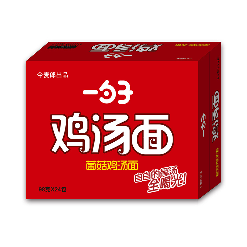 今麦郎方便面一勺子菌菇鸡汤面24袋装整箱泡面煮面