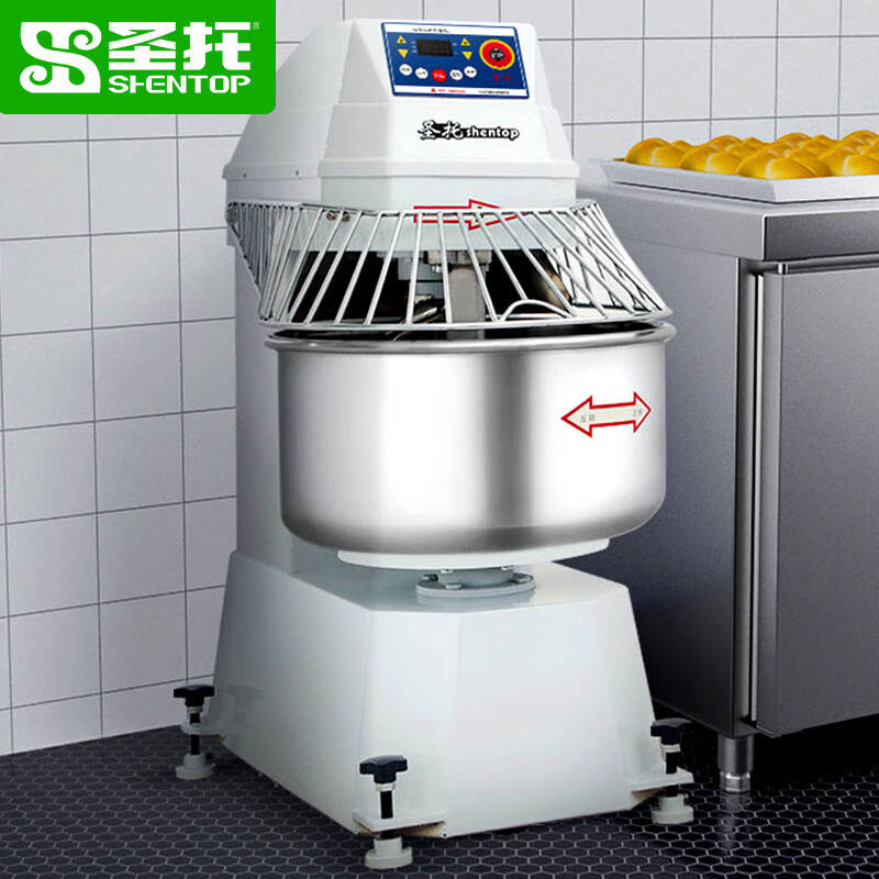 圣托(shentop)大型和面机商用 工厂食品搅拌机 230L大容量面包打面机 115公斤合面机 STJ-H150高清大图