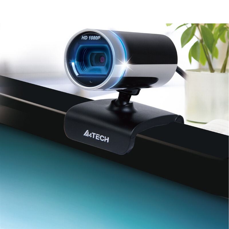 双飞燕(A4TECH)PK-910H 1080P全高清网络课程远程直播教育摄像头 高亮黑