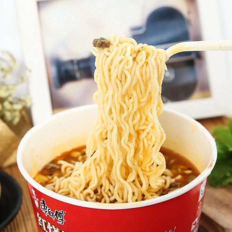 康师傅方便面一倍半整箱装泡面桶装速食12桶/箱(口味随机)高清大图