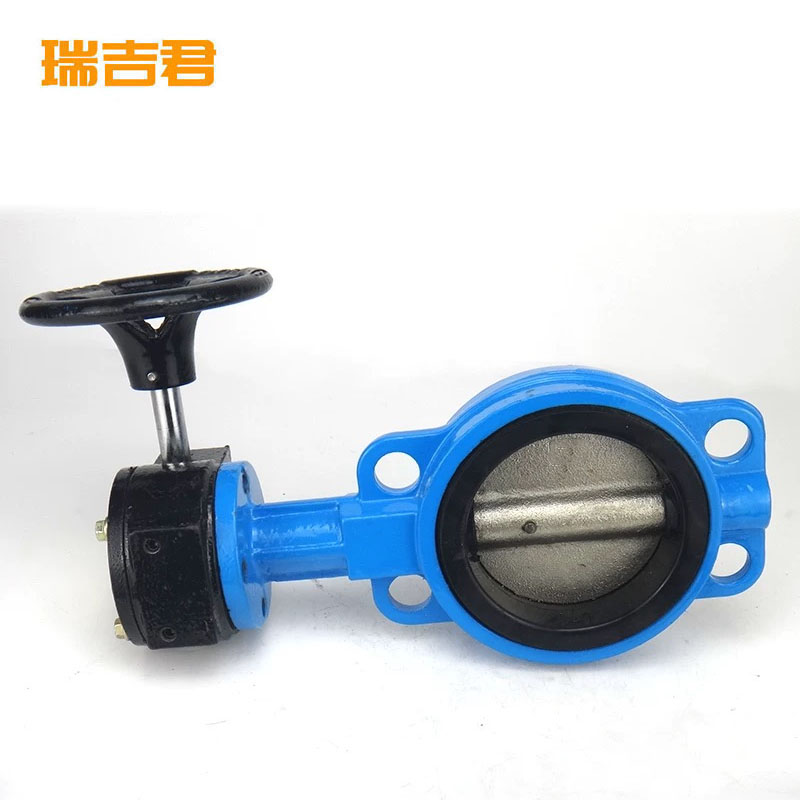 瑞吉君 涡轮对夹蝶阀DN50 个高清大图