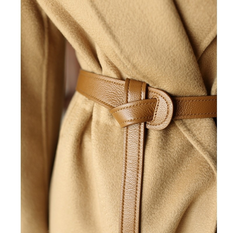 盛世尼曼韩版时尚简约大衣腰带打结女士装饰风衣皮带女打结腰带女配