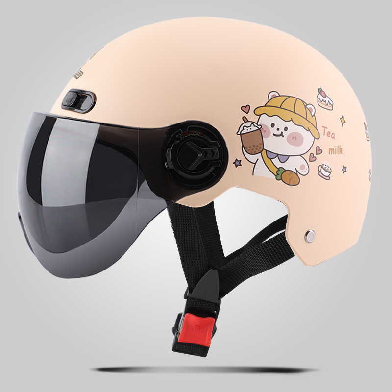 3c认证电动车头盔男女士四季通用电瓶摩托车盔帽夏季半盔国标