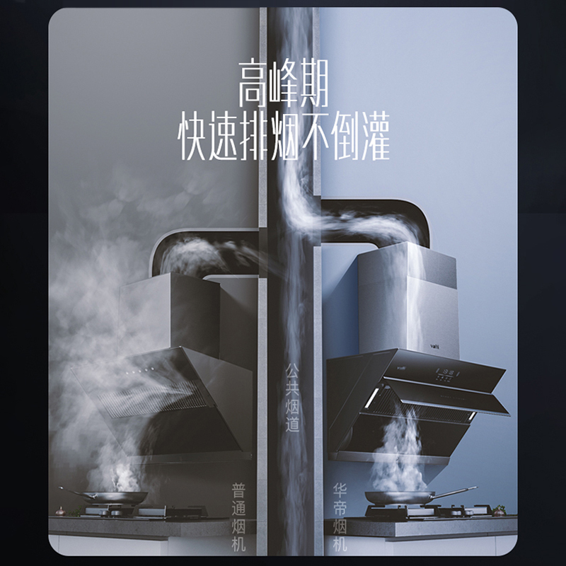 华帝(vatti)20立方油烟机挥手侧吸抽油烟机单机吸油烟机厨房家用触控390Pa宽屏拢烟CXW-240-i11136