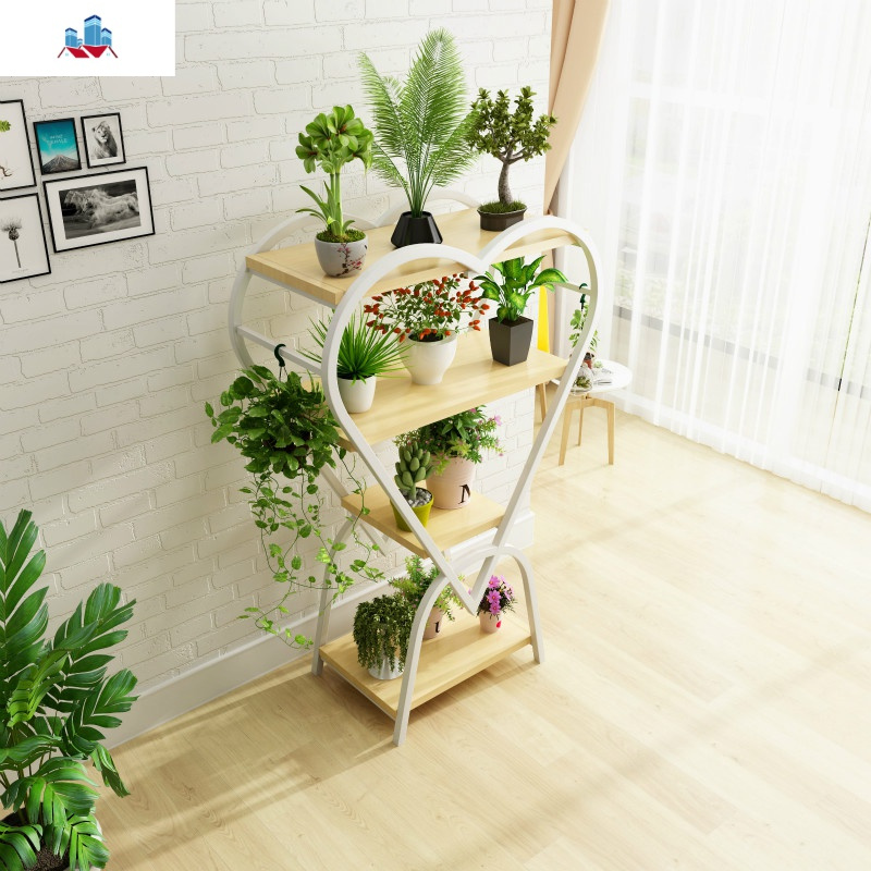 实木花架子置物架落地阳台多层整理架家用客厅装饰收纳储物花盆架泰