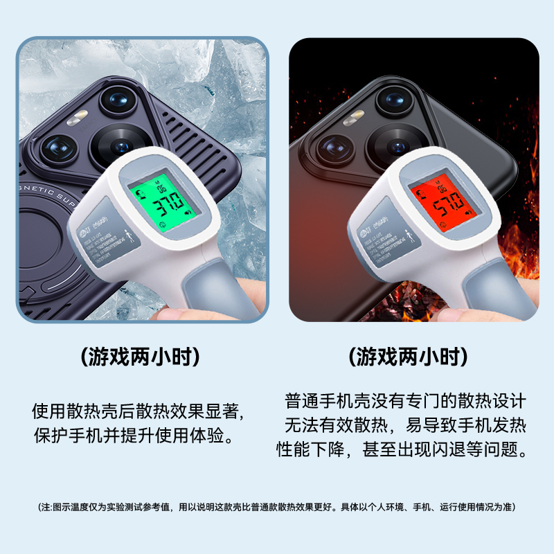 圣幻 华为p70手机壳P70pro散热保护套70Art防摔镜头全包磁吸支架防指纹磨砂高级感超薄防摔