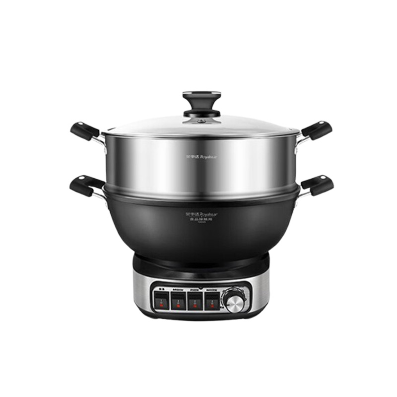 荣事达电炒锅5.5L一锅多用上蒸下煮蒸锅单笼RDG-BY38T
