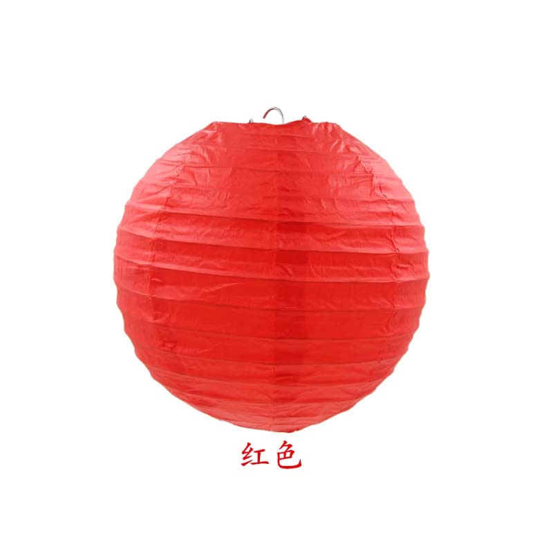 纸灯笼 30CM 红色灯笼 10个/件高清大图