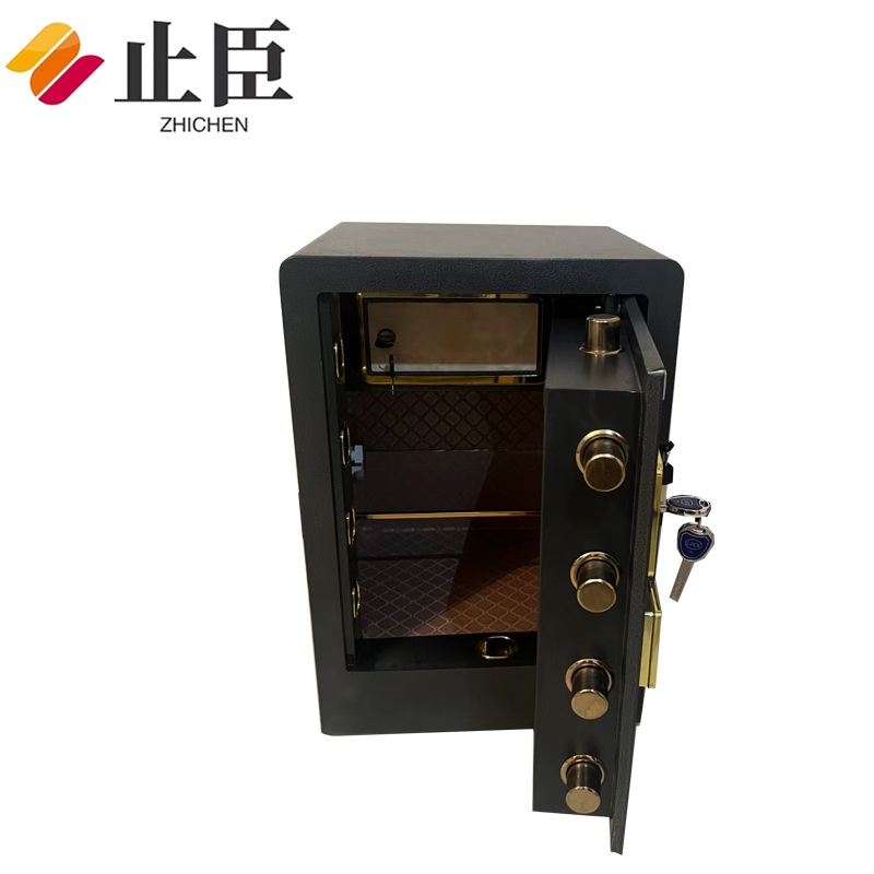止臣 保险柜 保险箱电子密码锁保险收纳柜家用保险箱存放柜储物柜 60cm密码+黑 个高清大图