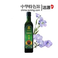 【中华特色】沽源馆 谷麦郎亚麻籽油冷榨一级亚麻籽油食用油净含量500ml 华北
