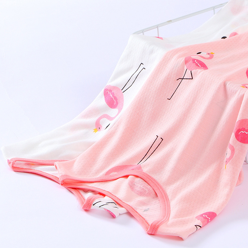 KIDS MAM&DAD夏天女童短袖睡裙柔糯冰爽儿童睡衣宝宝空调服家居服
