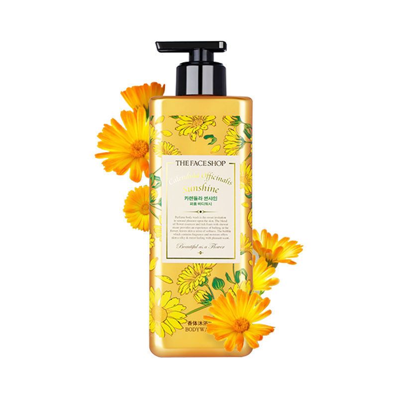 菲诗小铺/THE FACESHOP 阳光金盏花香氛沐浴露500ml高清大图