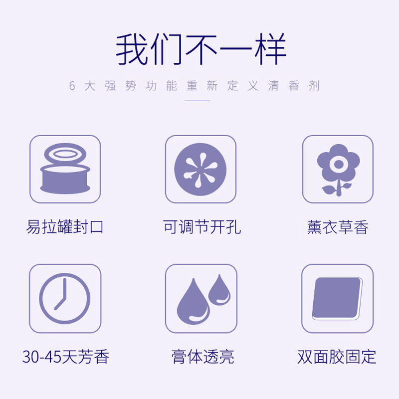大卫 固体芳香剂 薰衣草香 120g/盒 单位:盒高清大图