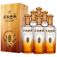 柔和双沟（金）42度450mL×6瓶 整箱装 浓香型白酒 双沟酒厂直营