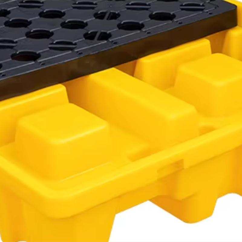 臻远ZY-TP-09防泄漏塑料托盘防渗漏托盘防潮货物托盘 四桶托盘款高清大图