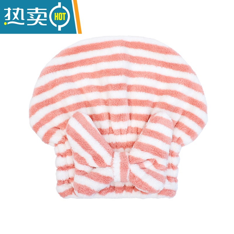 敬平干发帽女吸水速干擦头发包头巾加厚浴帽可爱干发器毛巾条纹 [公主帽]宝石蓝高清大图